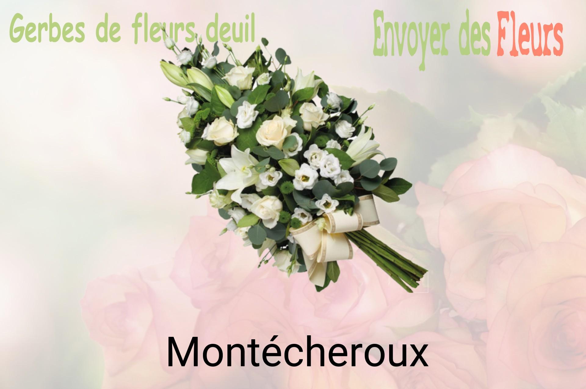 Gerbe de fleurs de deuil livrée à Montécheroux